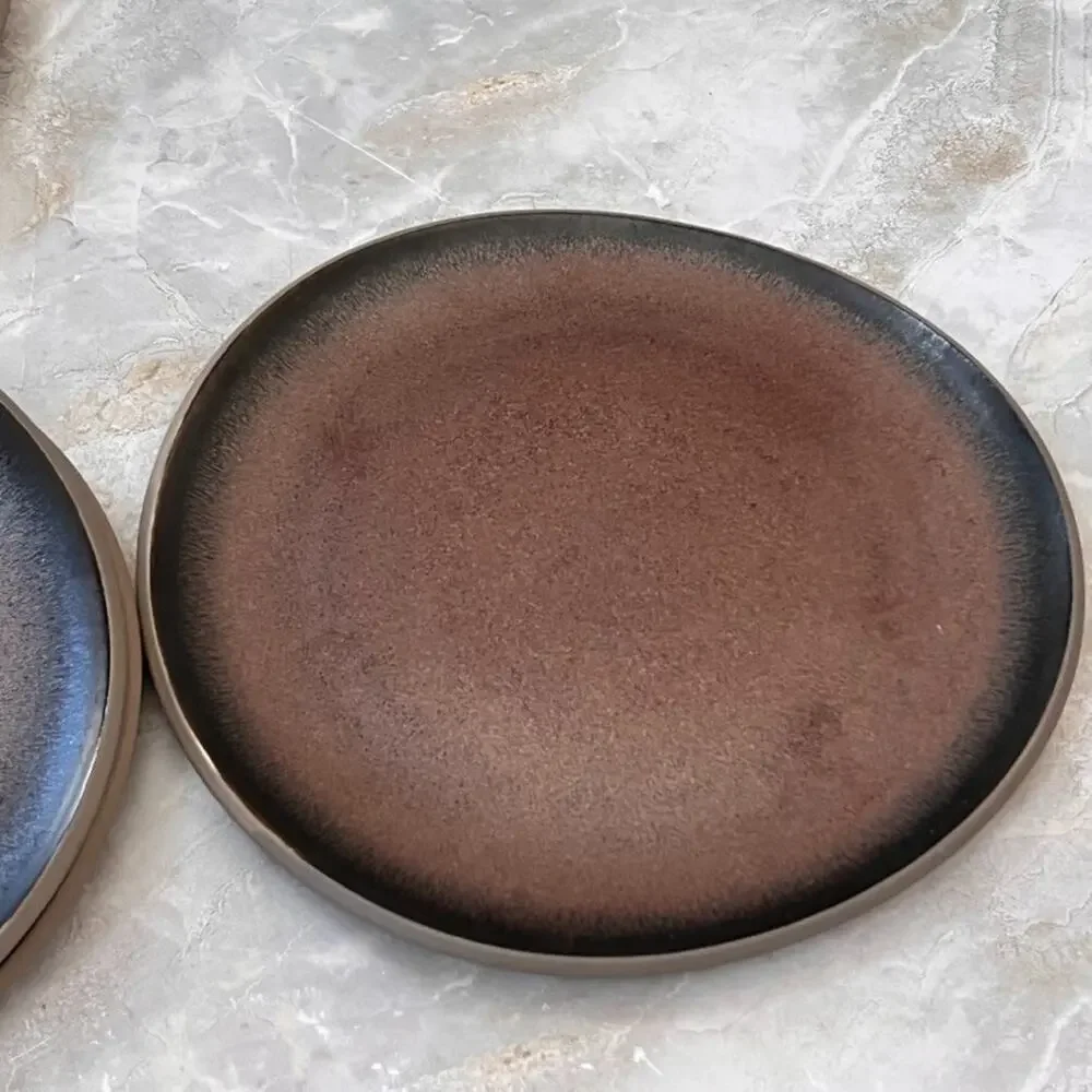 Rosenthal Junto Stoneware Luncheon Plates Set of 4 Bronze